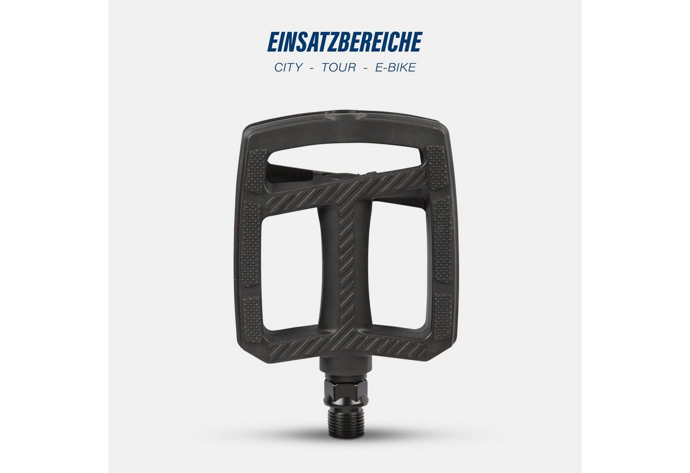 Bestlivings Fahrradpedale für Citybike, Trekkingrad, E-Bike, MTB oder Faltrad (Reflektoren, rutschfest, 9/16 Zoll Gewinde) Bild 5