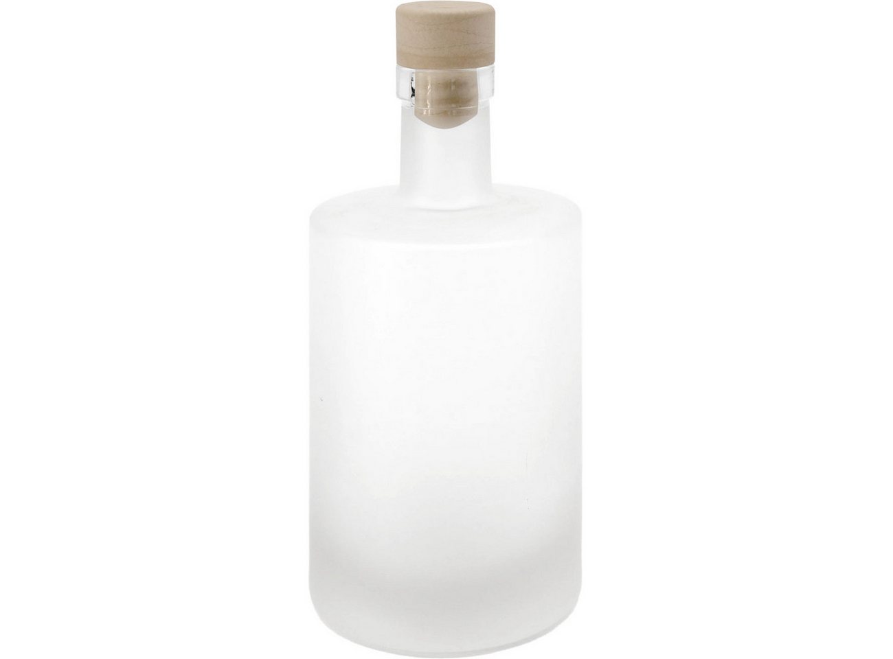 Casativo Trinkflasche Glasflaschen je 500ml mit Korkenverschluss Matt Saft Öle Likörflaschen, Vorratsflaschen in Matte-Optik Bild 3