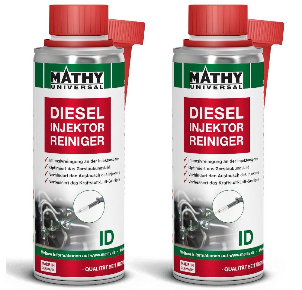 MATHY Diesel-Additiv MATHY-ID Injektor-Reiniger Diesel 2 x 200 ml, 0,4 l, (2-St) Reinigt Einspritzdüsen