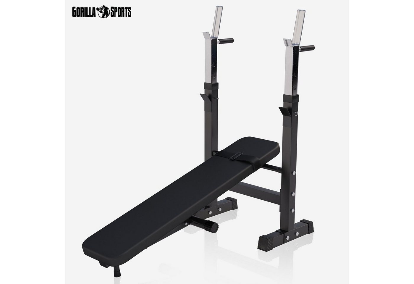 GORILLA SPORTS Hantelbank Hantelbank mit Langhantelset Bild 2
