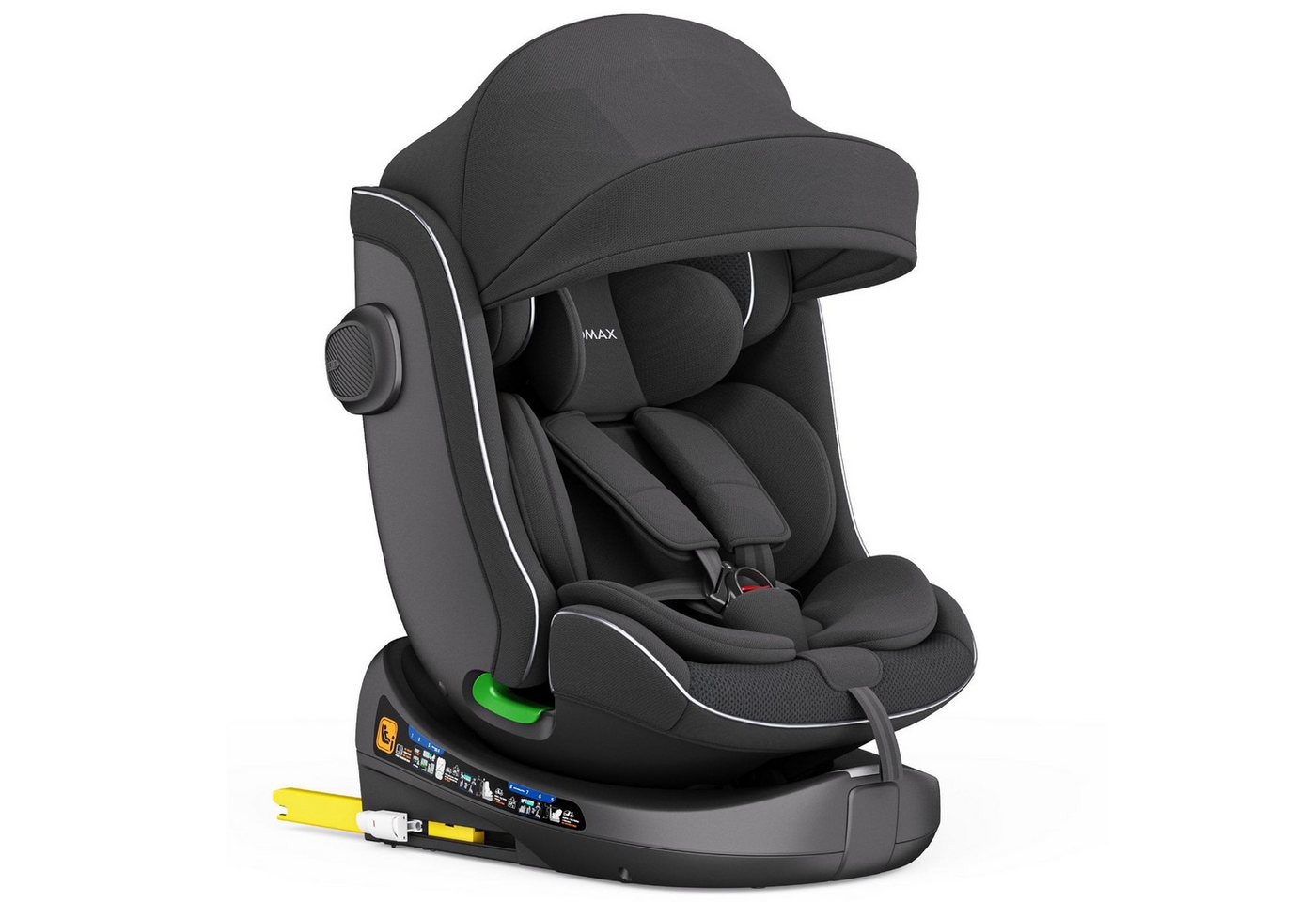 XOMAX Autokindersitz Kindersitz 360° drehbar mit Isofix, ECE R129, verstellbar, neigbar, bis: 12 Jahre, (1-tlg) Bild 5
