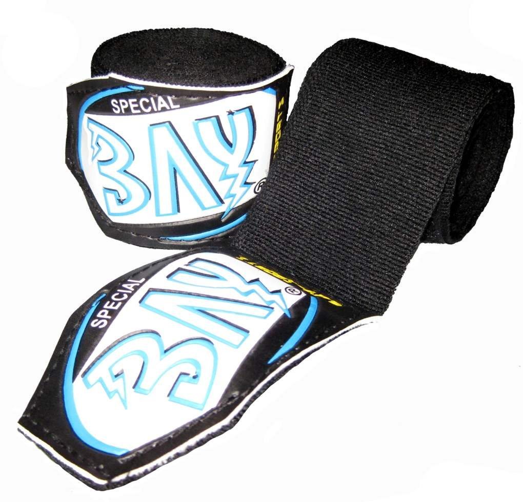 BAY-Sports Boxbandagen Look 3,5 m Box-Bandagen Handbandagen Boxen Kickboxen, Relief 3D Carbon Optik, 350 cm lang mit Daumenschlaufe, elastisch Bild 3