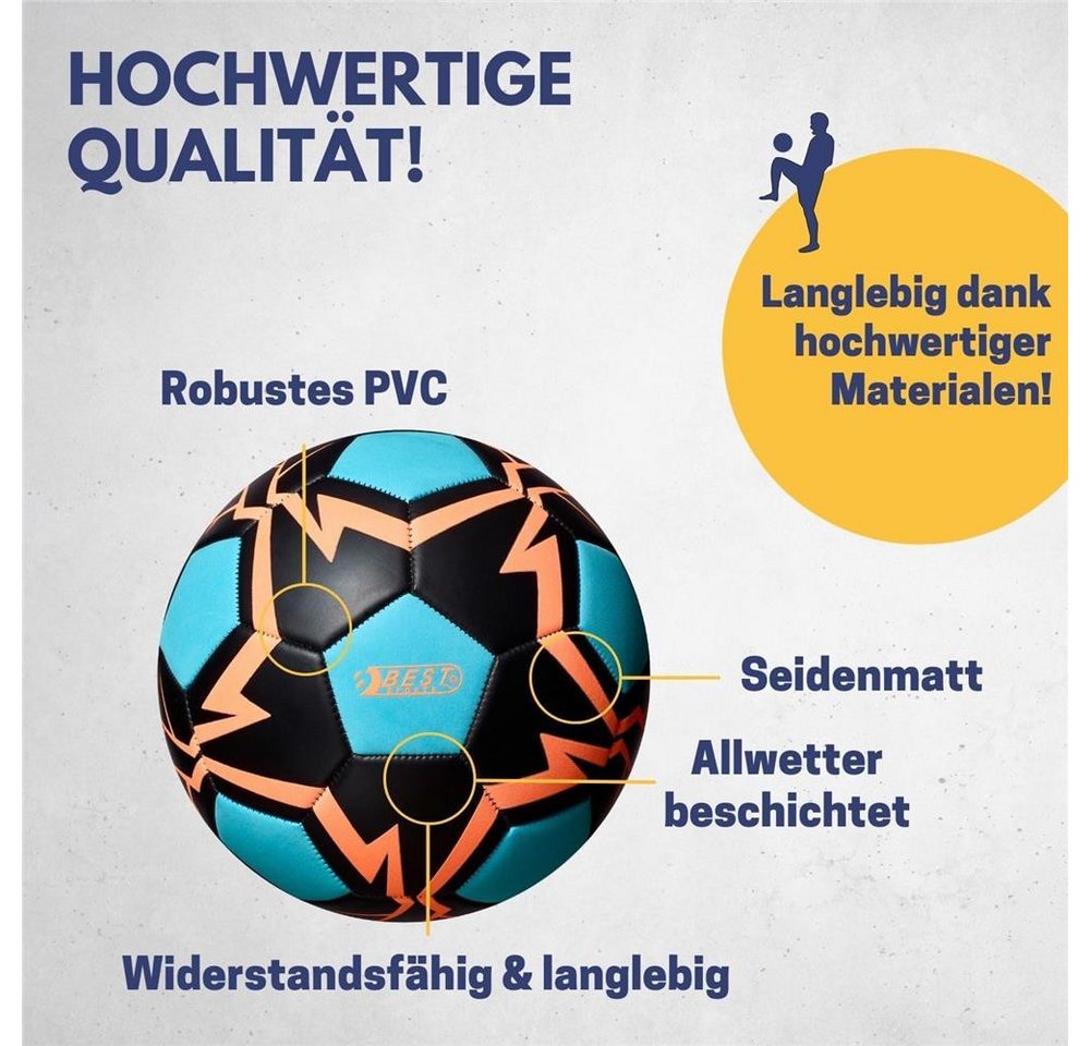 Best Sporting Fußball Fußball Glow in the Dark Größe 5 mit Phosphoreszenz (Fußball, 1 x Best Sporting Fußball Glow in the Dark, Größe 5), Glow in the Dark, Phosphoreszenz, ohne Batterien, allwetterbeschichtet Bild 4