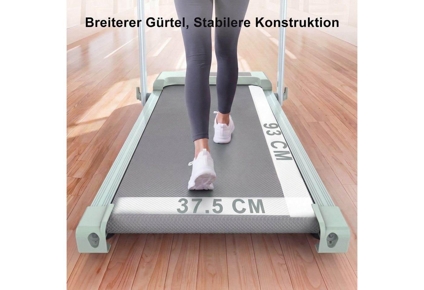 ANYSUN Laufband Klappbares Laufband für Zuhause, 2-in-1-Laufbänder zum Gehen, (2,5-PS-Tischlaufband Laufband für Zuhause Mit Tablet-Halterung), Laufbändern, Laufen und Joggen, mit einer Gewichtskapazität von120KG Bild 3