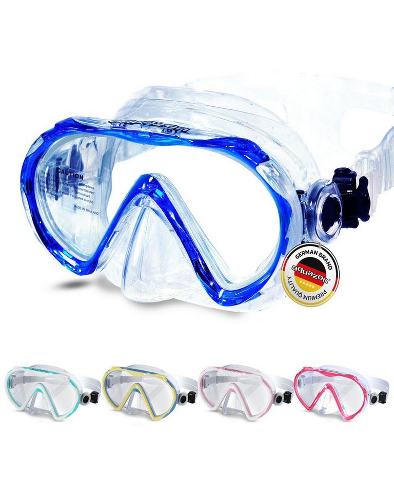AQUAZON Taucherbrille Beach Schnorchelbrille Kinder 7-12 Jahre Silikon Bild 2