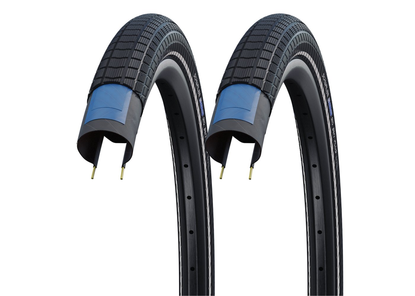 Schwalbe Fahrradreifen 2x Schwalbe Big Ben 55-406 Drahtreifen RaceGuard 20x2.15, (2-tlg), Drahtreifen