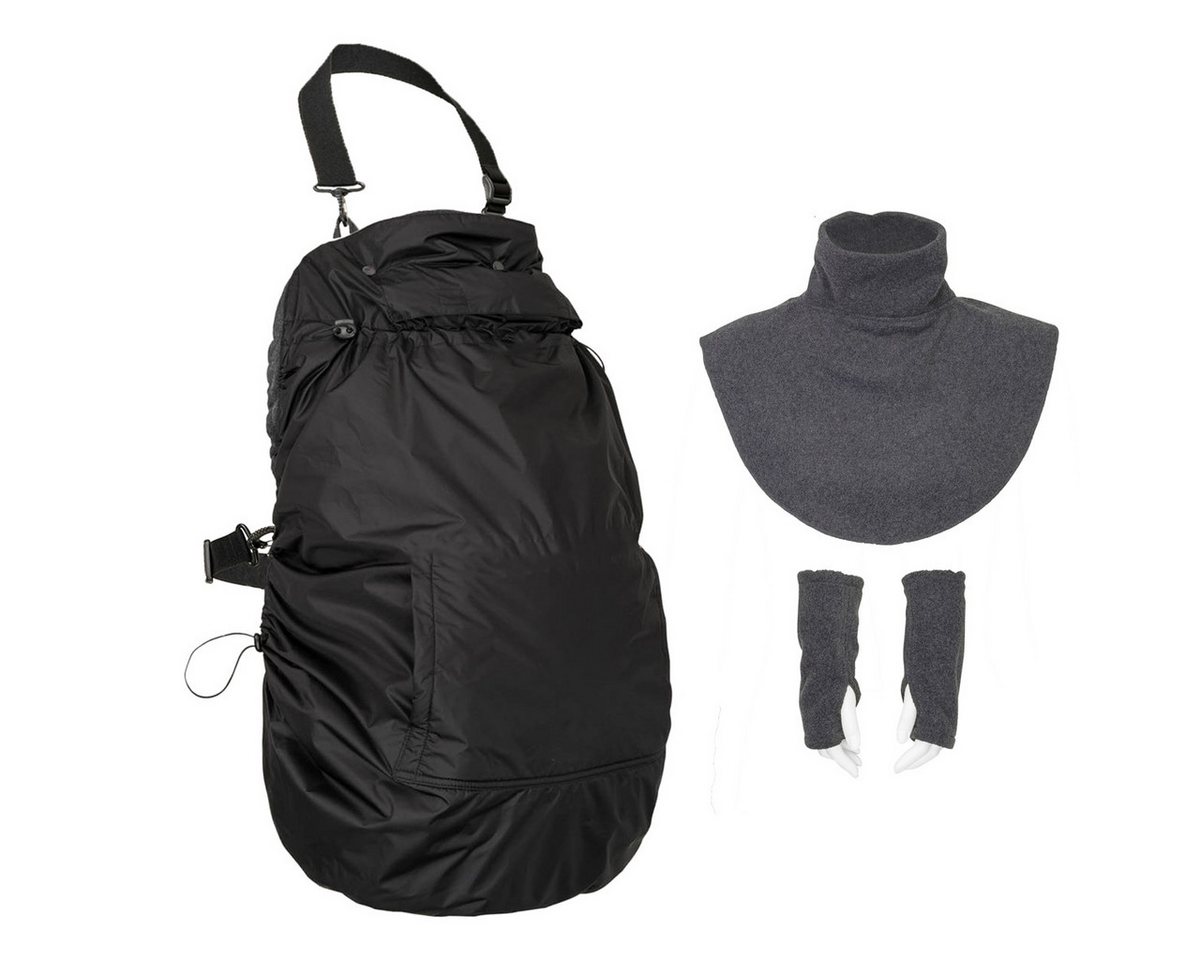 Hoppediz Babytrage Fleece-Cover 3-in-1 mit Regenschutz, Schalkragen & Stulpen Bild 5