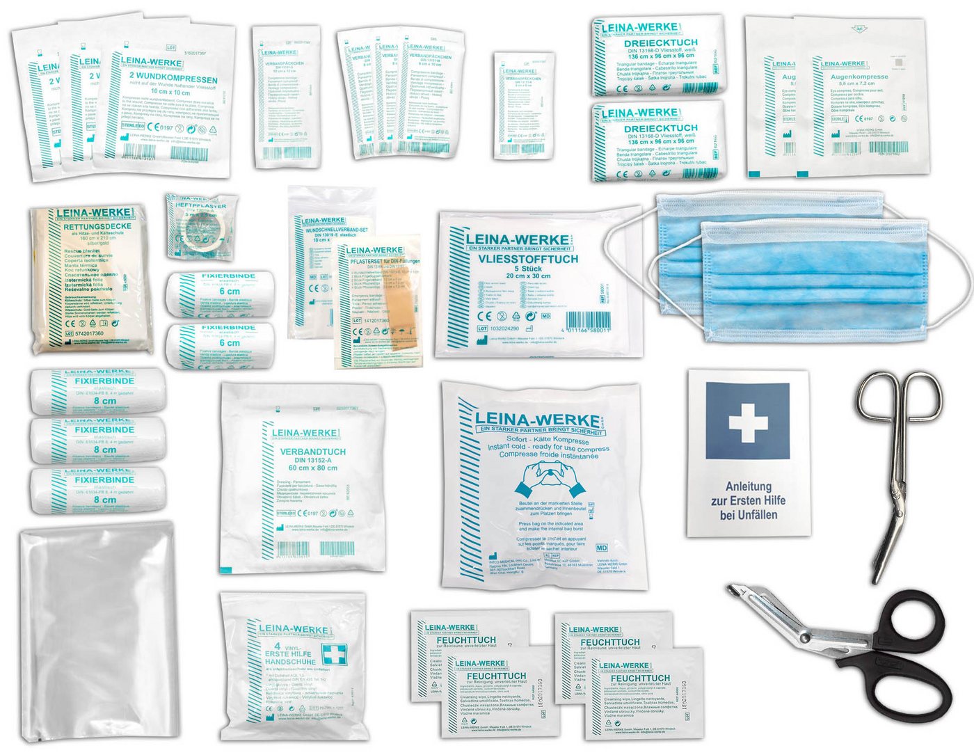 WM-Teamsport Erste-Hilfe-Koffer Erste-Hilfe-Koffer safeAID – DIN 13157 + Hand-Hygiene-Gel Bild 4