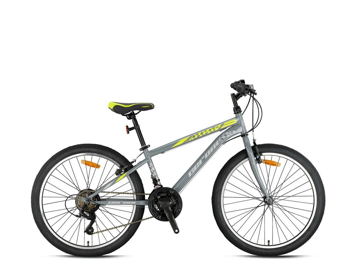 T&Y Trade Kinderfahrrad 26 Zoll Kinder Jugend Fahrrad MTB Mountainbike Rad Bike GRN26-037 Gelb, 21 Gang Microshift, Kettenschaltung, 21 Gang, Seitenständer