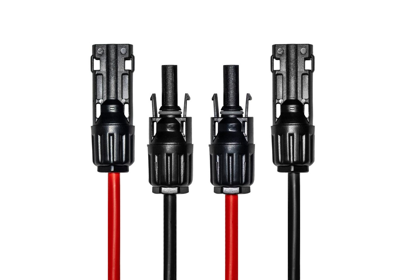 Cansolar Solarkabel Verlängerungskabel Set:rot & schwarz 4mm Solarkabel, (50 cm)