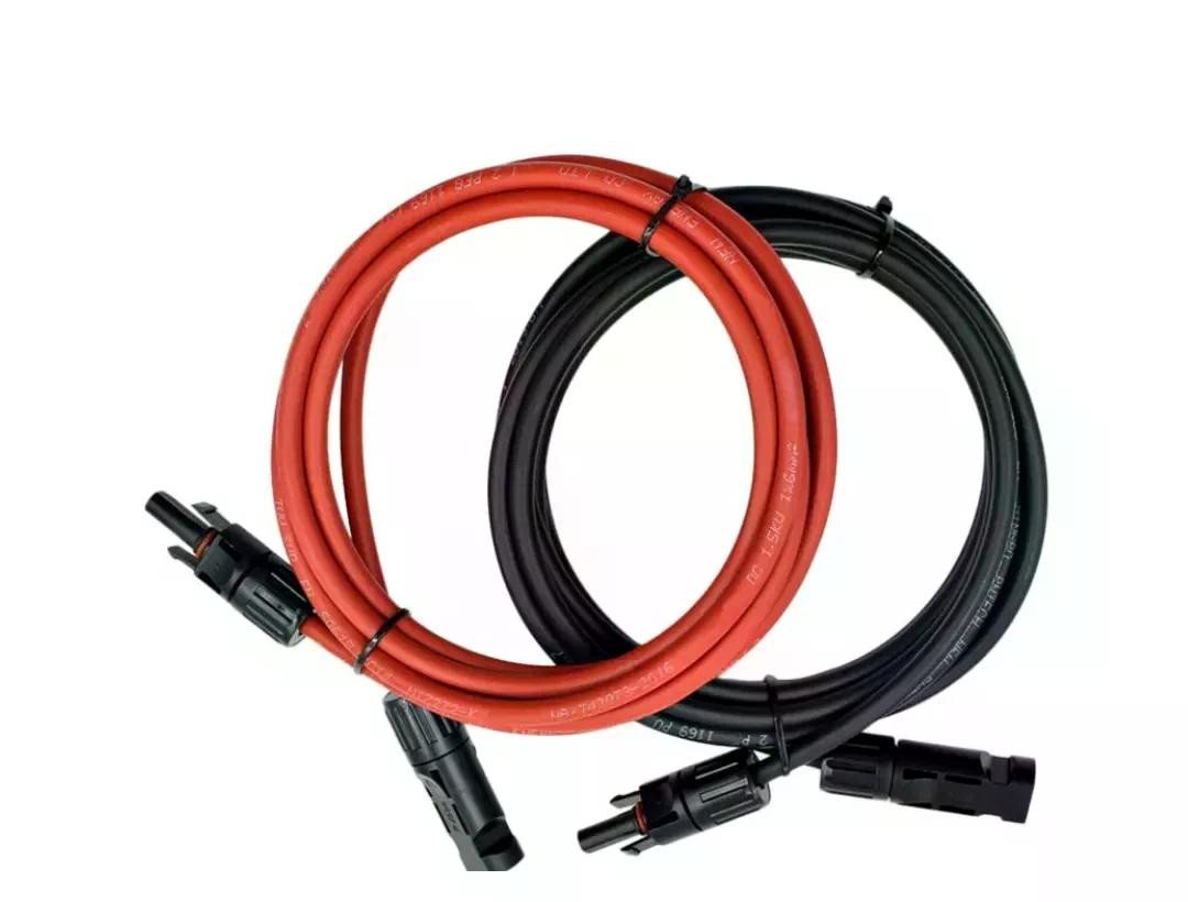 Cansolar Solarkabel Verlängerungskabel Set:rot & schwarz 4mm Solarkabel, (50 cm) Bild 2
