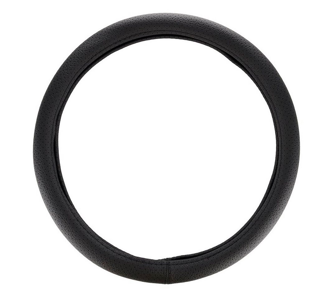 Carmotion Lenkradbezug Lenkradbezug "M" 37-39 cm, 1 Stk Echtleder, perforiert, schwarz, Ø 37,00 - 39,00 cm, (1-tlg), Lenkradbezug "M" 37-39 cm, 1 Stk Echtleder, perforiert, schwarz Bild 2