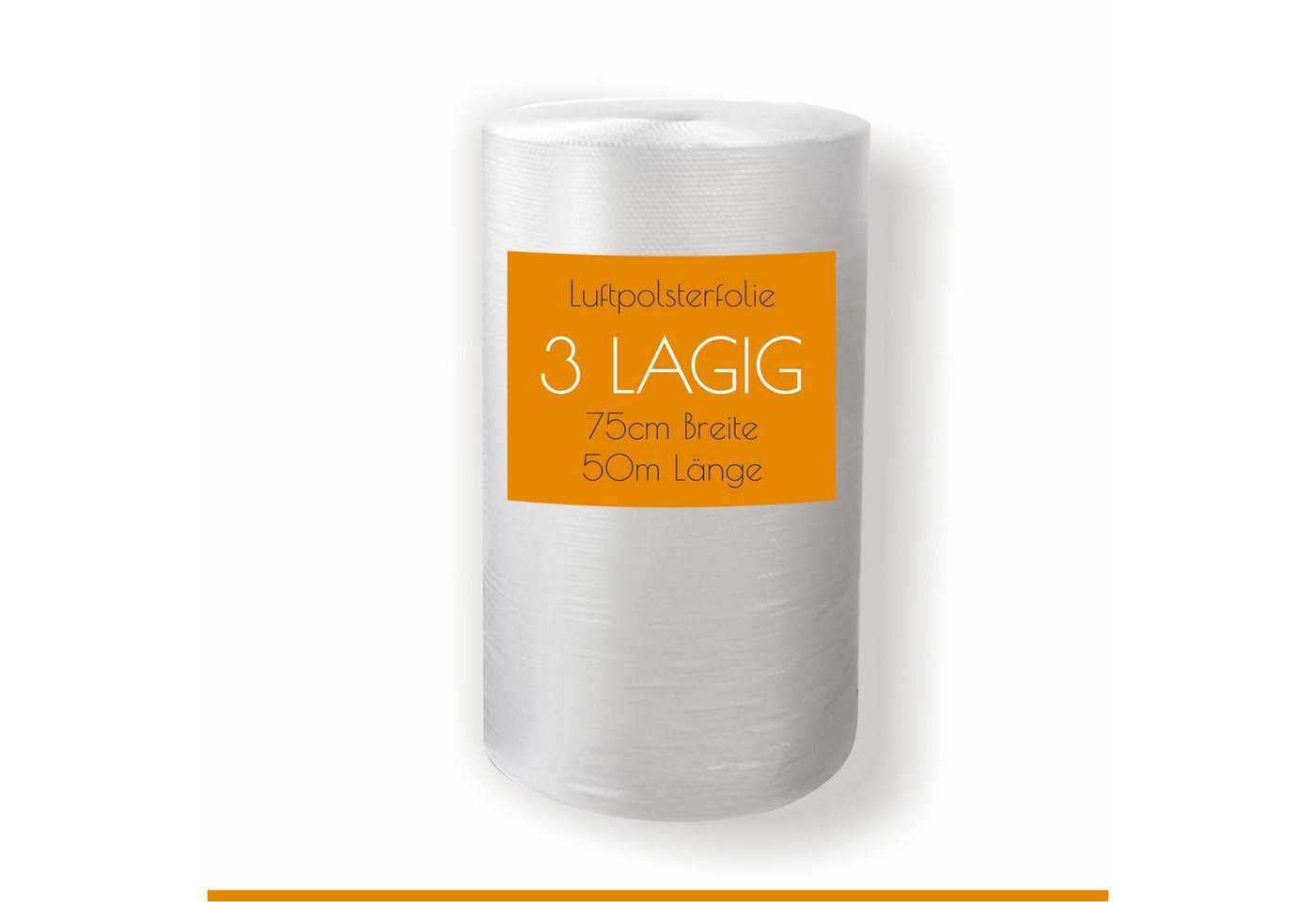 LPF dieLUFTPOLSTERFOLIE Schutzfolie Luftpolsterfolie 3 lagig 75cm x 50m 3-lagig Verpackungsfolie Rolle Bild 3
