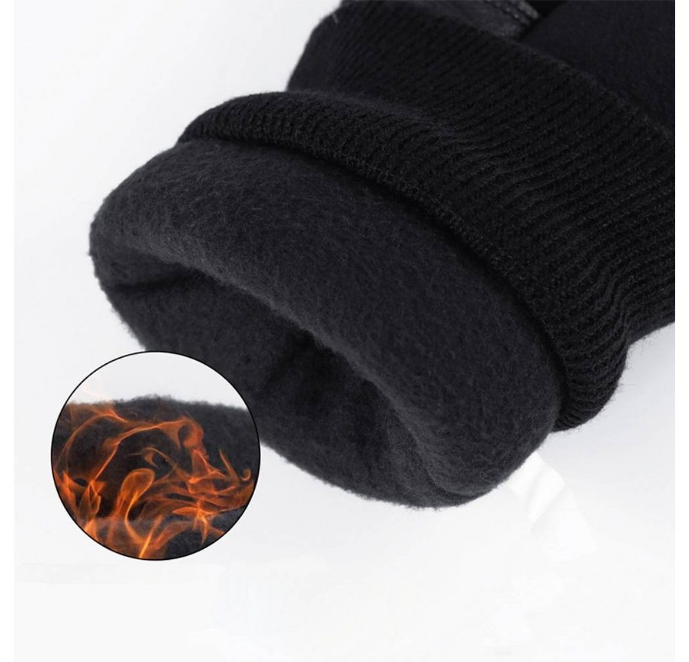 Blusmart Fahrradhandschuhe Männer Frauen Winter Handschuhe Warme (Nicht-slip Touchscreen, Skifahren Handschuhe) Thermische Fleece Voll Finger Radfahren Fahrrad Sport Handschuhe