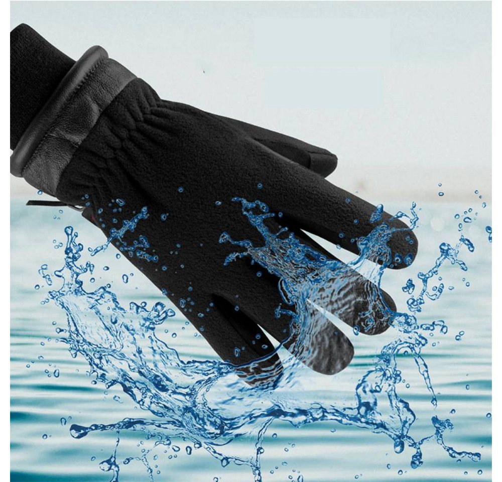 Blusmart Fahrradhandschuhe Männer Frauen Winter Handschuhe Warme (Nicht-slip Touchscreen, Skifahren Handschuhe) Thermische Fleece Voll Finger Radfahren Fahrrad Sport Handschuhe Bild 4