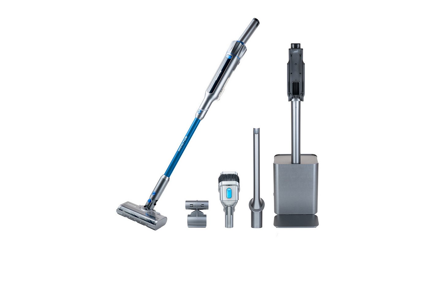 Genius Stielstaubsauger Invictus ONE SL Handstaubsauger all in 1 Staubsauger 14 tlg., 200 W, mit Beutel, Kabellos Bild 2