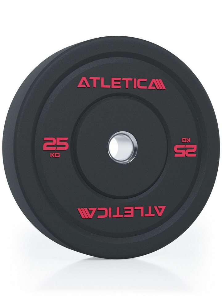 ATLETICA Hantelscheiben High Temp Bumper Plates, Paar, Hochwertiger Gummi, 50 kg Bild 3