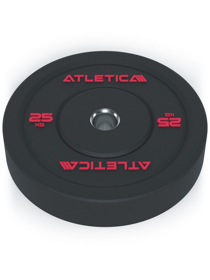 ATLETICA Hantelscheiben High Temp Bumper Plates, Paar, Hochwertiger Gummi, 50 kg Bild 5