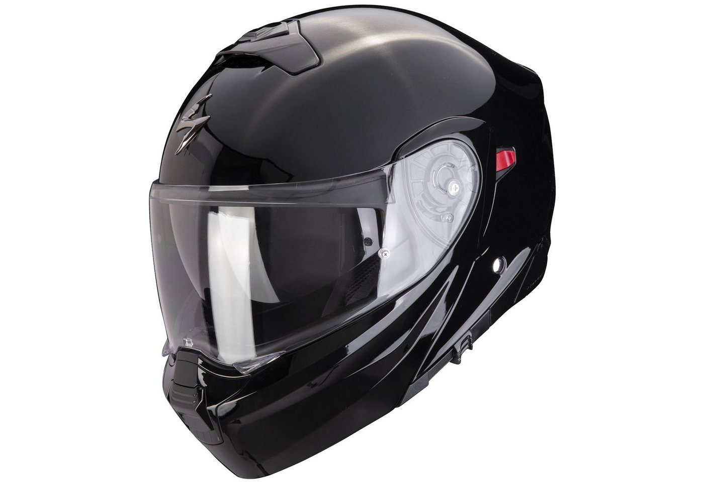 Scorpion Exo Motorradhelm Scorpion Exo-930 Evo Klapphelm Solid Schwarz (1er Set), klapphelm motorrad