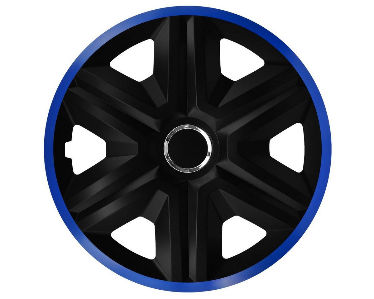 NRM Radkappe FAST LUX 14 Zoll in Blau, 14 in Zoll, (4-St) Radzierblenden für Stahlfelgen Radkappen Satz 4er Set 14