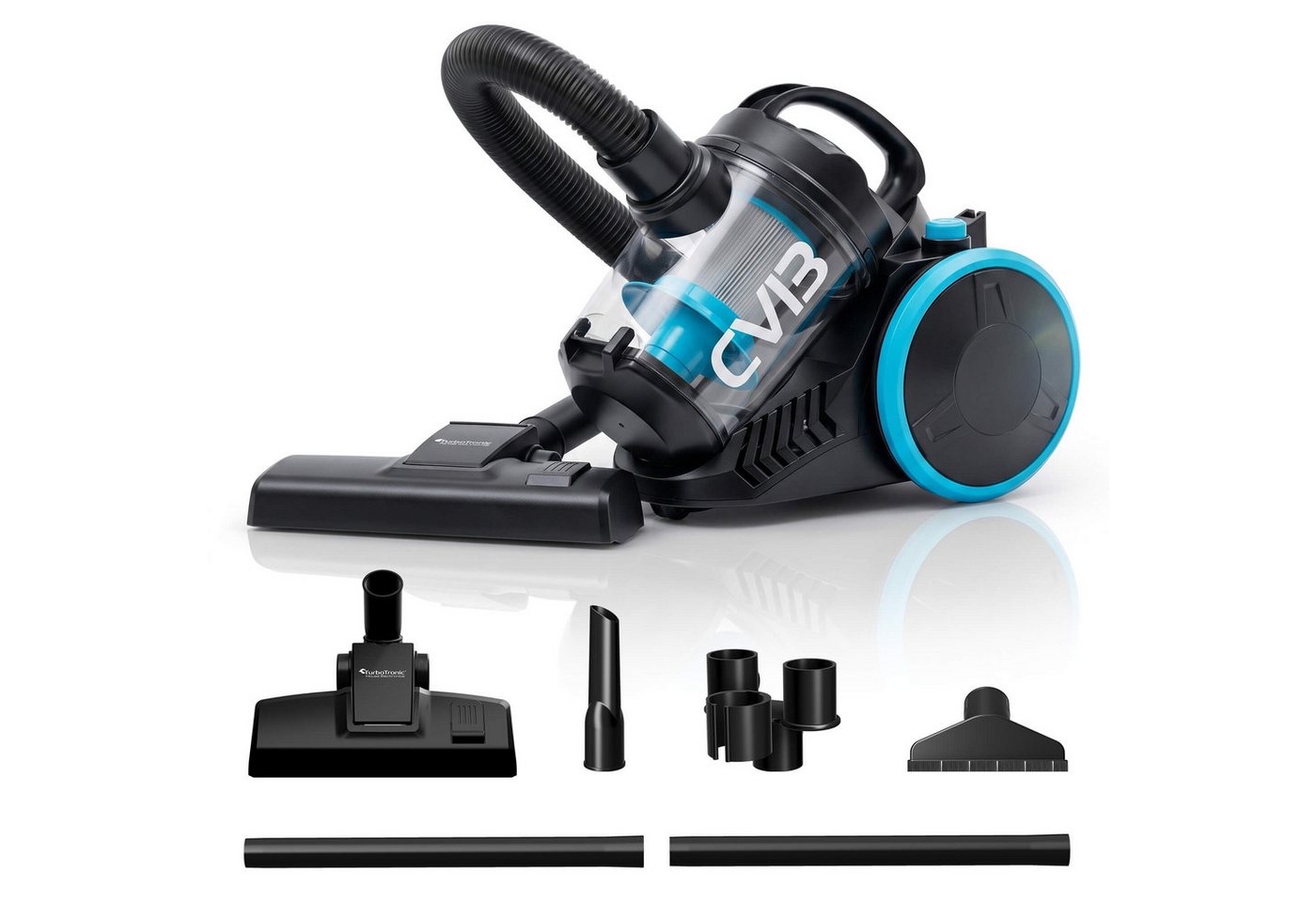 TurboTronic by Z-Line Bodenstaubsauger 700 W beutellos mit 18 kPa Saugkraft, 2,5 l Behälter und HEPA, 700 W, beutellos, Zyklon-Technologie, 16 m Aktionsradius, automatische Kabelaufwicklung Bild 2