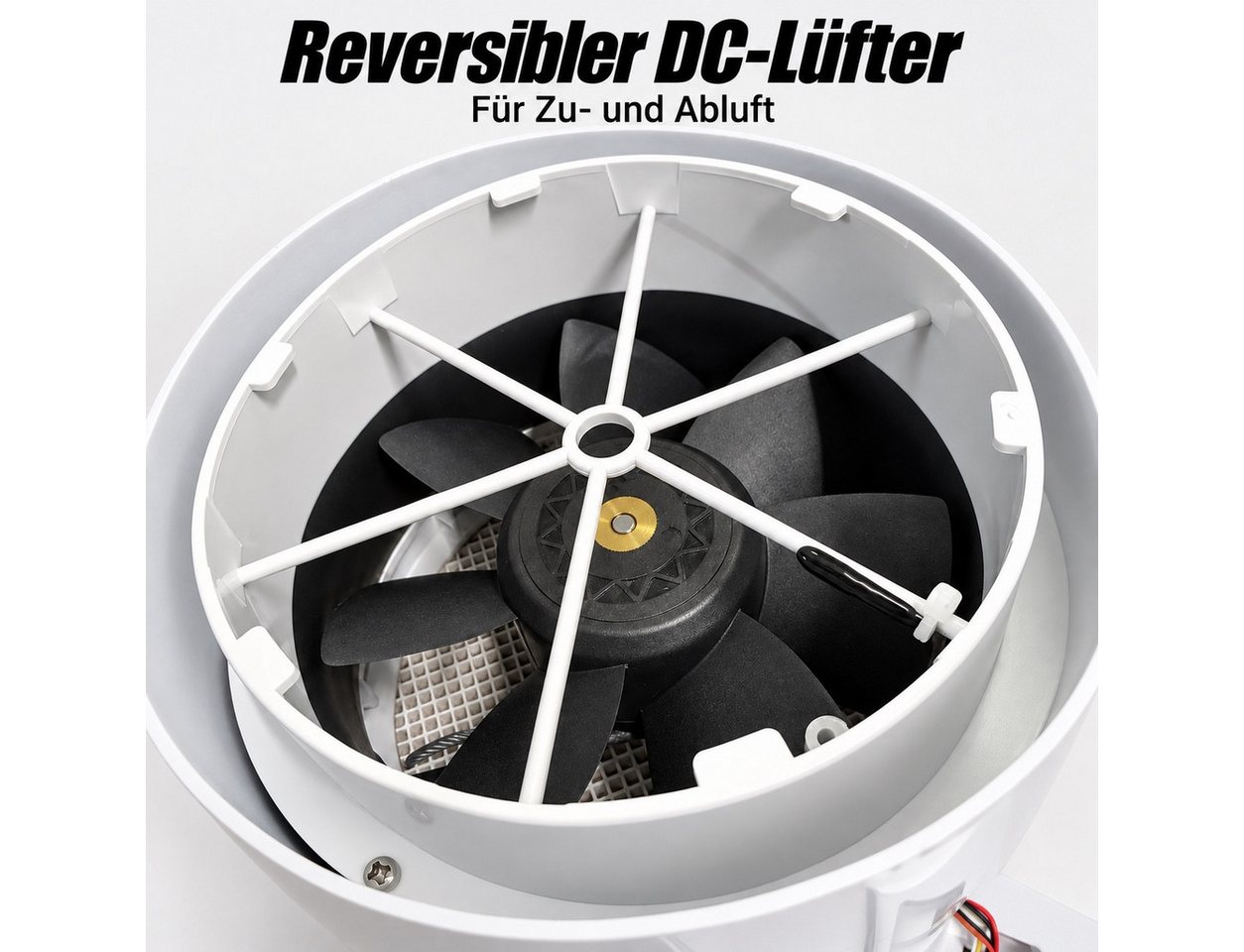LastWerk Wandventilator AirReactor Ultra H Lüftungsanlage, Wärmerückgewinnung, Feuchte, WLAN Bild 4