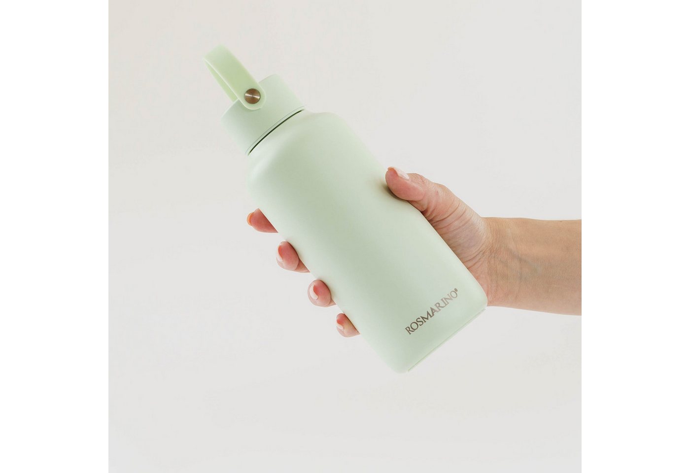 ROSMARINO Trinkflasche Wasserflasche mit Griff – Edelstahl, isoliert & auslaufsicher Bild 4