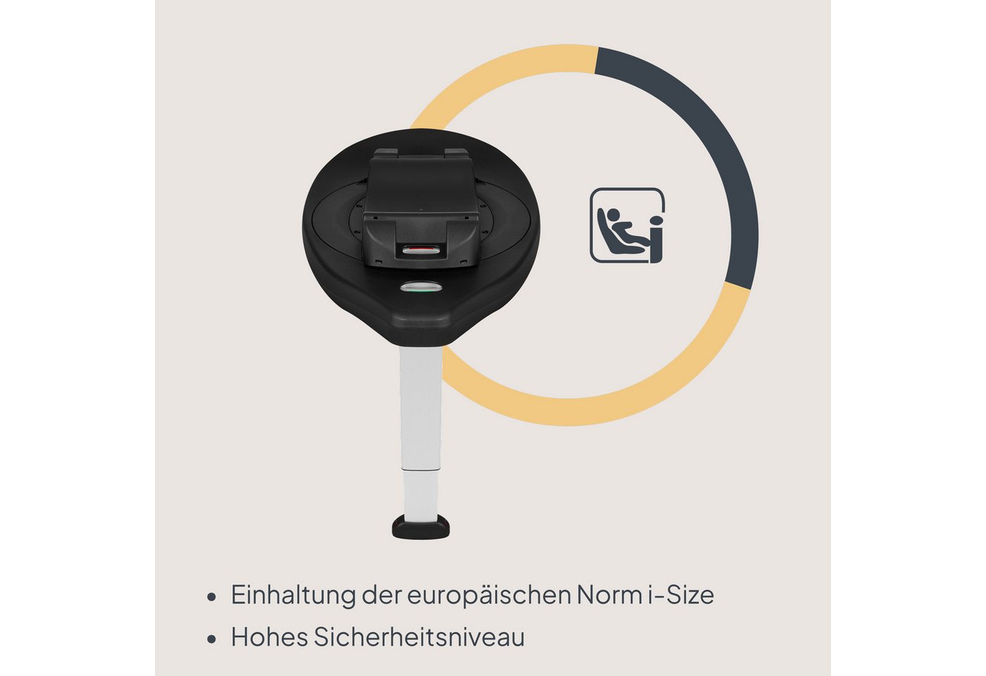 lionelo Autokindersitz ASTRID I-SIZE SET PLUS, ab: ab Geburt, bis: bis ca. 2 Jahre, ab: 40 cm, bis: 87 cm, (Babyschale + drehbare ISOFIX-Basis), 180°Drehung/Memory Foam/Dri-Seat/Seitenaufprallschutz/ISOFIX Bild 5