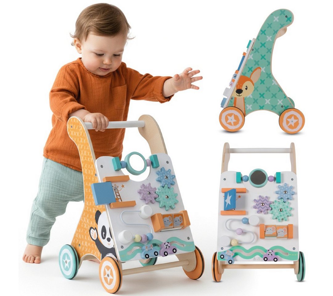 Sun Baby Babywalker SUN BABY Holz-Lauflernwagen 2in1 Aktivitätsbrett 12 M. Bild 2