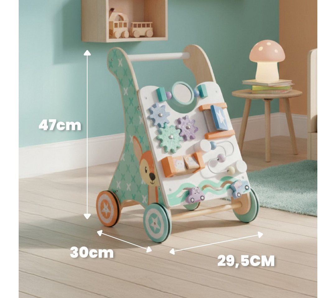 Sun Baby Babywalker SUN BABY Holz-Lauflernwagen 2in1 Aktivitätsbrett 12 M. Bild 3