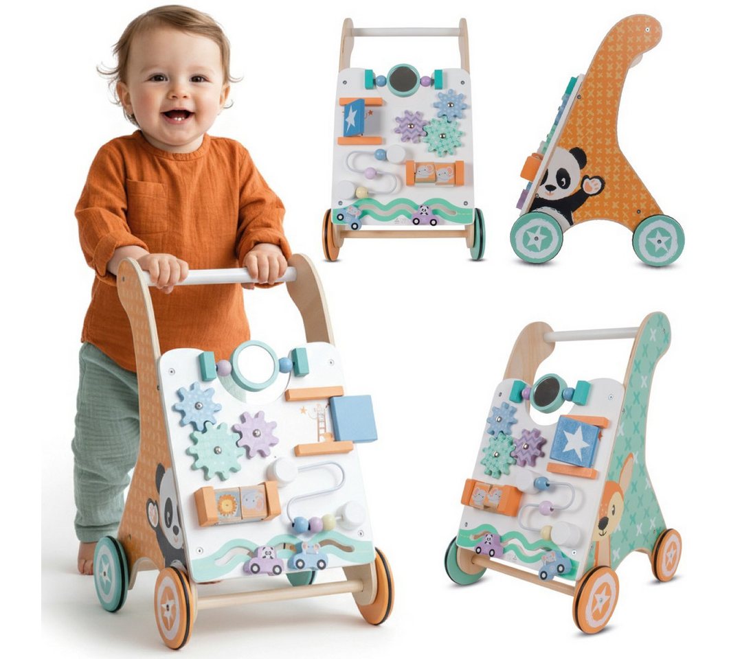 Sun Baby Babywalker SUN BABY Holz-Lauflernwagen 2in1 Aktivitätsbrett 12 M. Bild 4