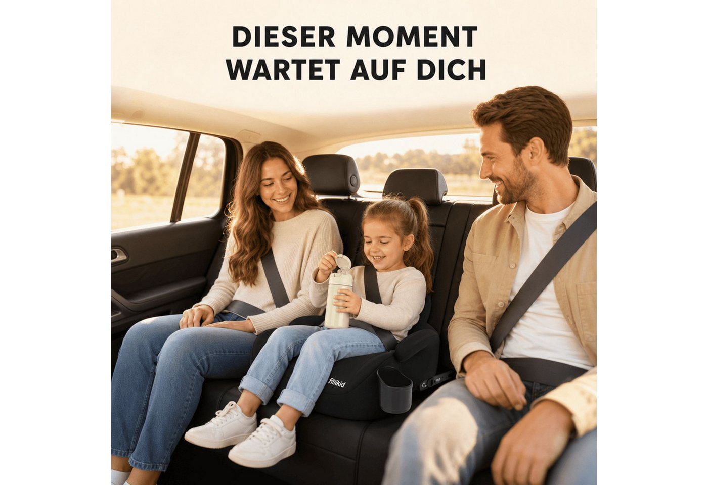 Fillikid Kindersitzerhöhung Sitzerhöhung Auto Isofix i-size Exklusiv