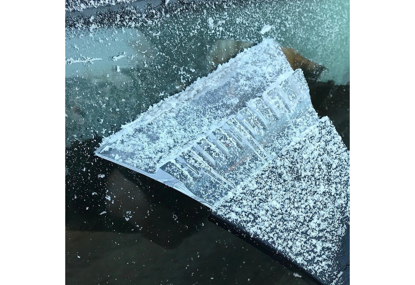 com-four Eiskratzer Eiskratzer mit Softgriff – Stabiler Schneeschaber für Autoscheiben Bild 4