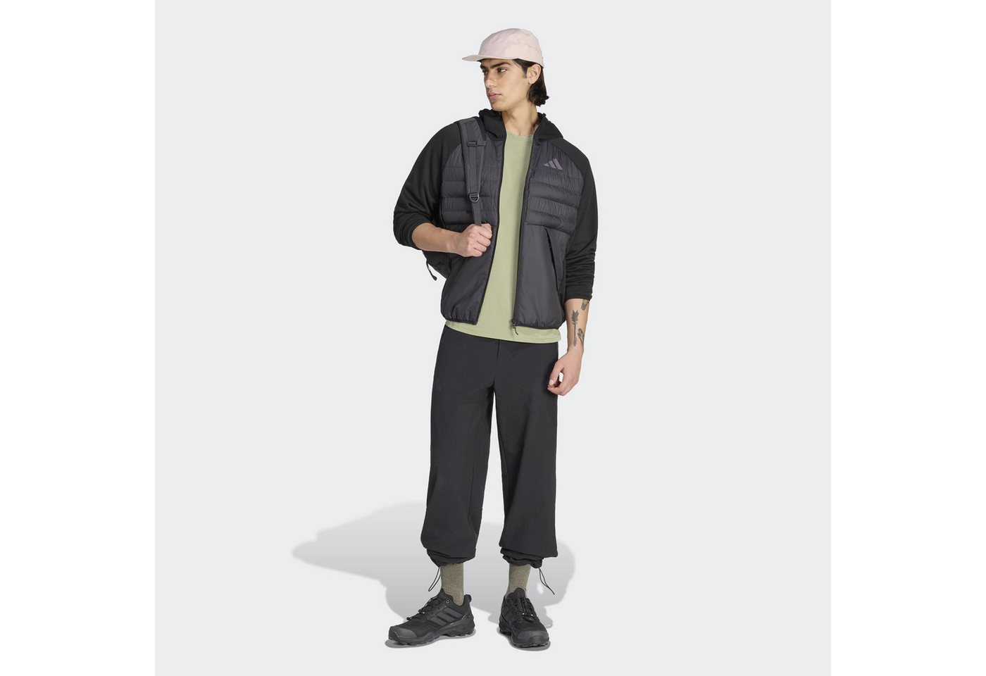 adidas TERREX Outdoorjacke MULTI CLIMA365, HYBRIDES DESIGN, KAPUZE hybrides Design, aus Polyester, mit Kapuze, wasserabweisend, winddicht Bild 4