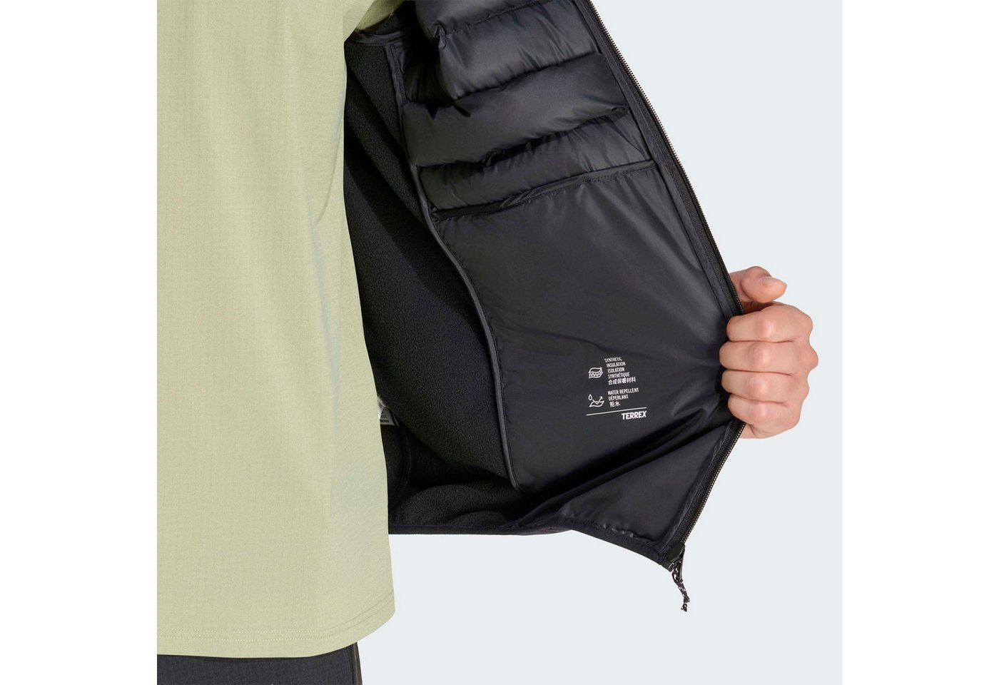 adidas TERREX Outdoorjacke MULTI CLIMA365, HYBRIDES DESIGN, KAPUZE hybrides Design, aus Polyester, mit Kapuze, wasserabweisend, winddicht Bild 5