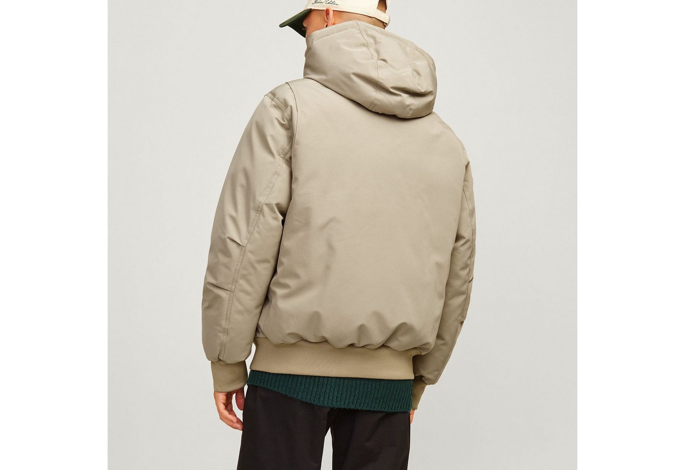 Jack & Jones Outdoorjacke JCOCOLLECTIVE Bomber Jacket SN mit verstellbarer Kapuze Bild 4