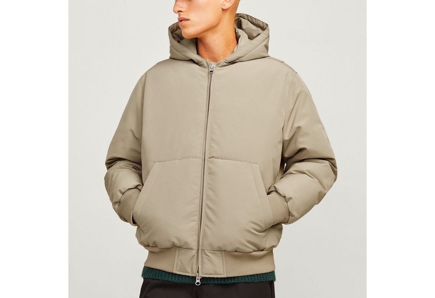 Jack & Jones Outdoorjacke JCOCOLLECTIVE Bomber Jacket SN mit verstellbarer Kapuze Bild 5