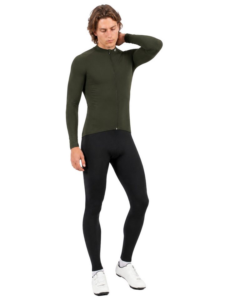 Wulibike Radtrikot Herren Radsport-Set, Comfort-Trikot & Cargo-Hose mit 3D-Polster (2-tlg) Hybrid-Fit, SK-F08-Sitzpolster, 7 Cargo-Taschen, 360°-Reflektoren