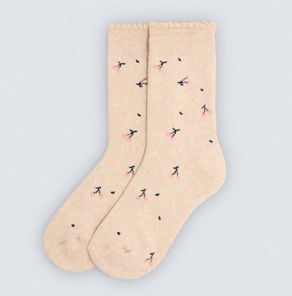 YSABEL MORA Thermosocken Ysabel Mora 3er Pack Mädchen Thermosocken Strümpfe Ringel Kirsche (3-Paar) Bild 3