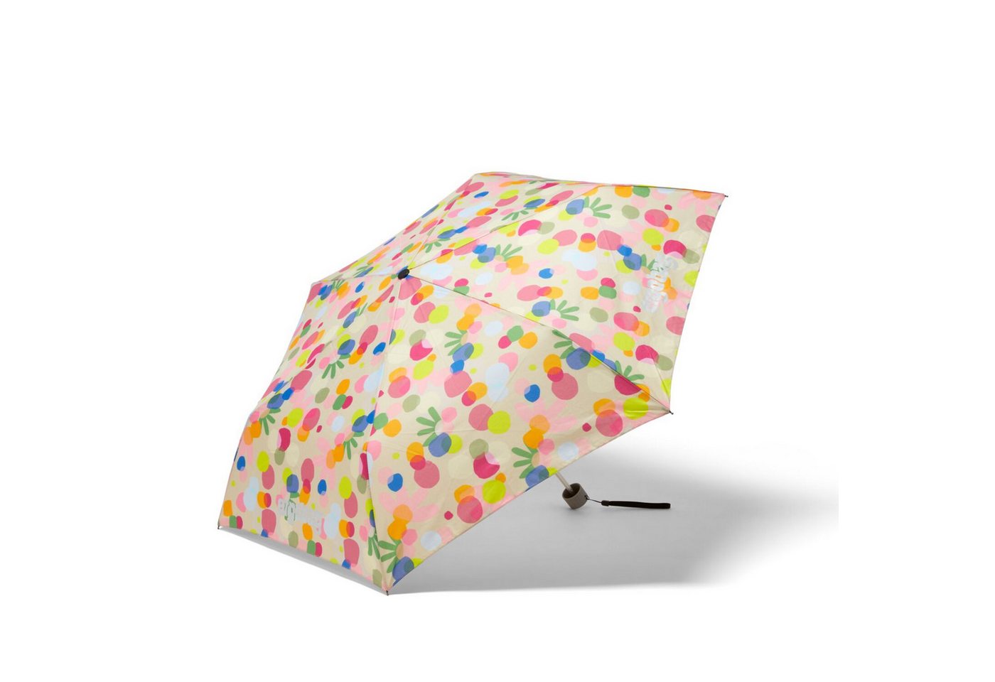 ergobag Schulranzen Regenschirm Flower PowBär (1 Stück), Regenschutz, Taschenschirm, Kinderschirm