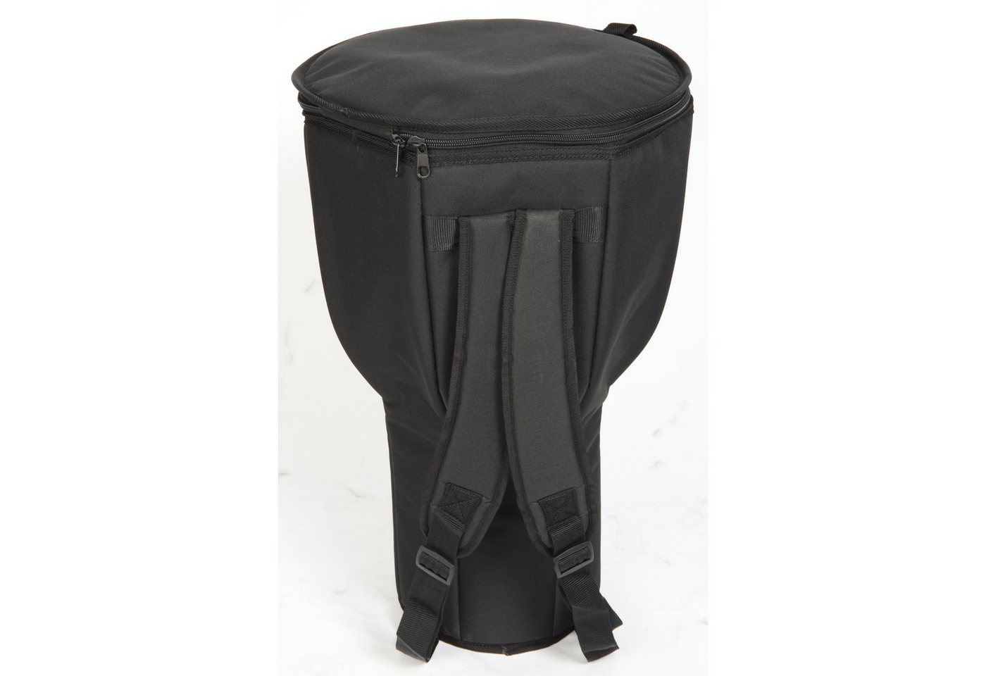FAME Aufbewahrungstasche (Easy Travel M Djembe Bag Medium 15.5" Durchmesser 26" Tiefe Gepolstertes Nylon Extra Starker Reißverschluss Wasserabweisend Schwarz Perfekt Passend Schützend für Djembe Percussion, Bags und Cases, Percussion Bags), Djembe Tasche, Gepolstert, Wasserabweisend