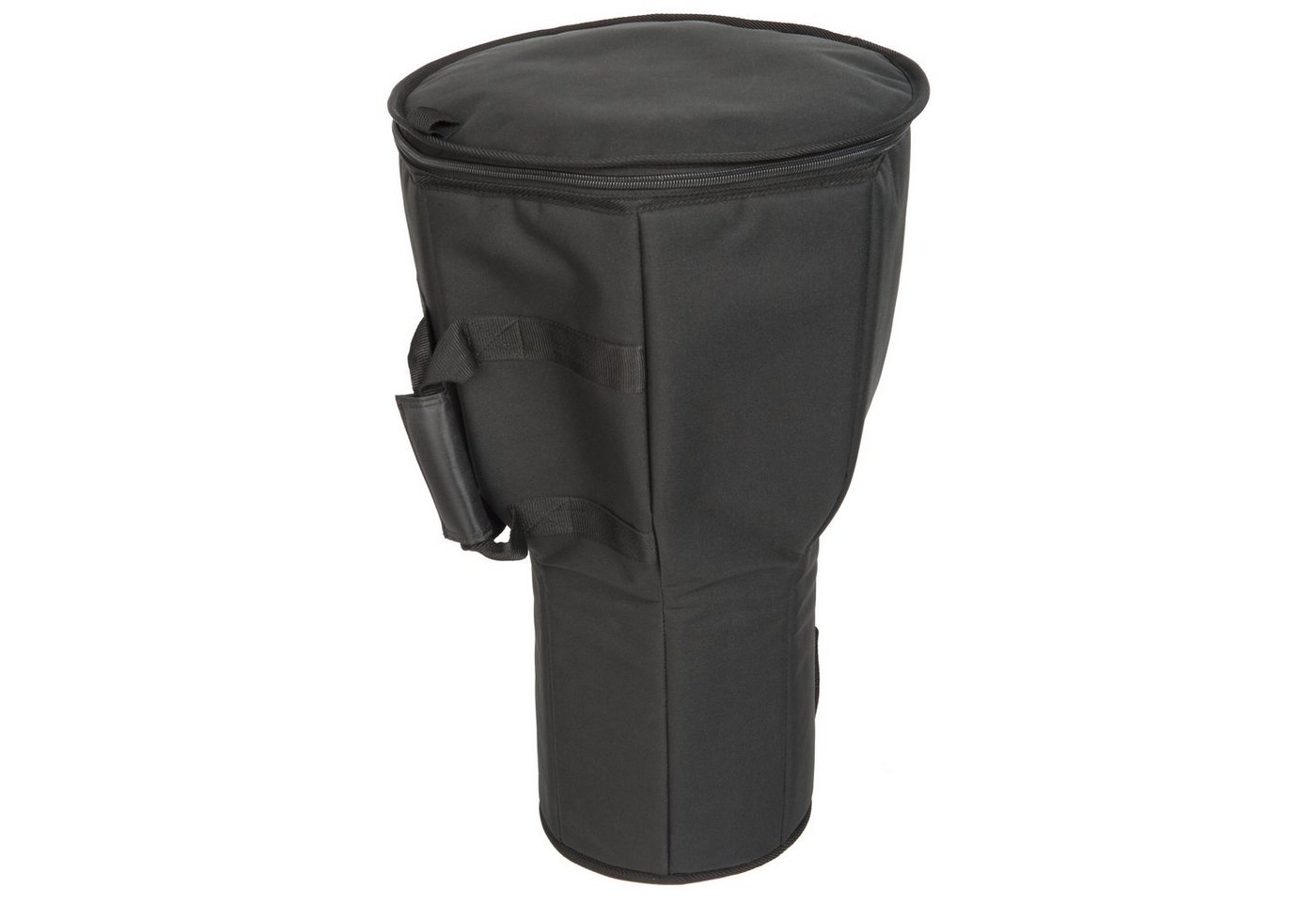 FAME Aufbewahrungstasche (Easy Travel M Djembe Bag Medium 15.5" Durchmesser 26" Tiefe Gepolstertes Nylon Extra Starker Reißverschluss Wasserabweisend Schwarz Perfekt Passend Schützend für Djembe Percussion, Bags und Cases, Percussion Bags), Djembe Tasche, Gepolstert, Wasserabweisend Bild 3