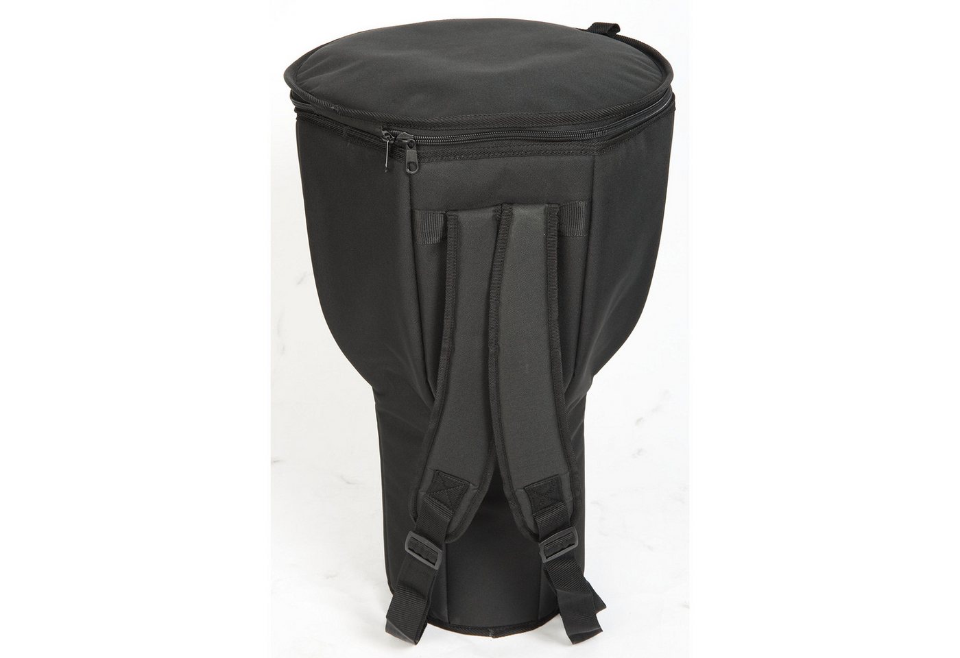 FAME Aufbewahrungstasche (Easy Travel M Djembe Bag Medium 15.5" Durchmesser 26" Tiefe Gepolstertes Nylon Extra Starker Reißverschluss Wasserabweisend Schwarz Perfekt Passend Schützend für Djembe Percussion, Bags und Cases, Percussion Bags), Djembe Tasche, Gepolstert, Wasserabweisend Bild 4