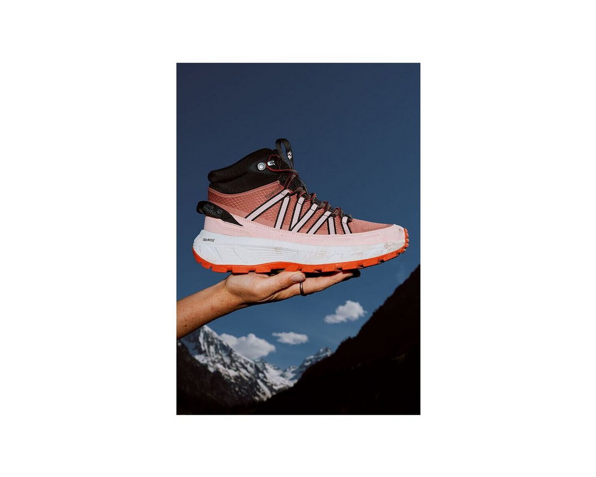 Jack Wolfskin Wild Hike Texapore Mid W Hikingschuh Wasserdichter Damen-Wanderschuh mit EVA-Dämpfung und griffiger Sohle