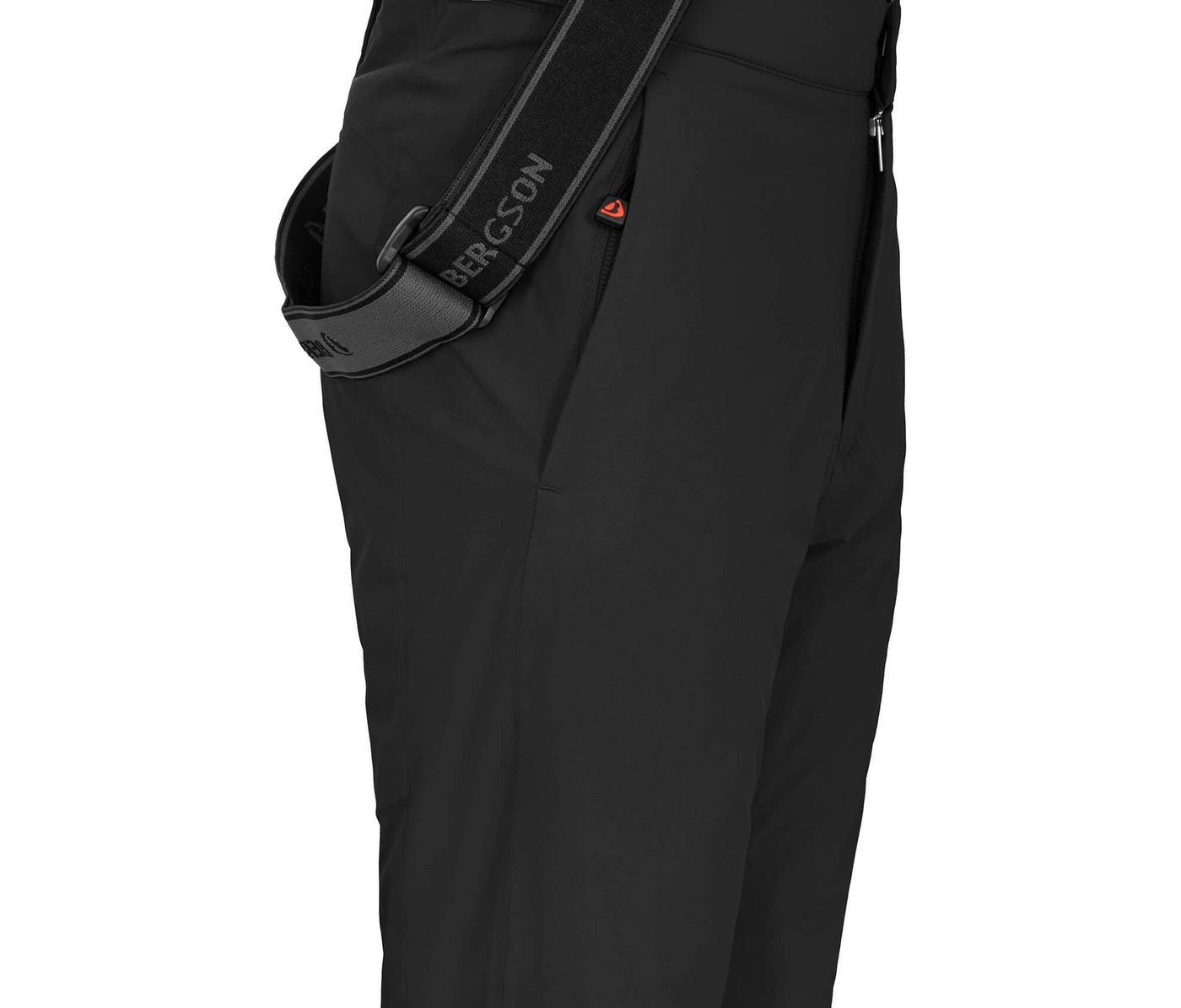 Bergson Skihose PELLY MAXI Kinder Skihose, wattiert, 20000 mm Wassersäule, Normalgrößen, schwarz Bild 3