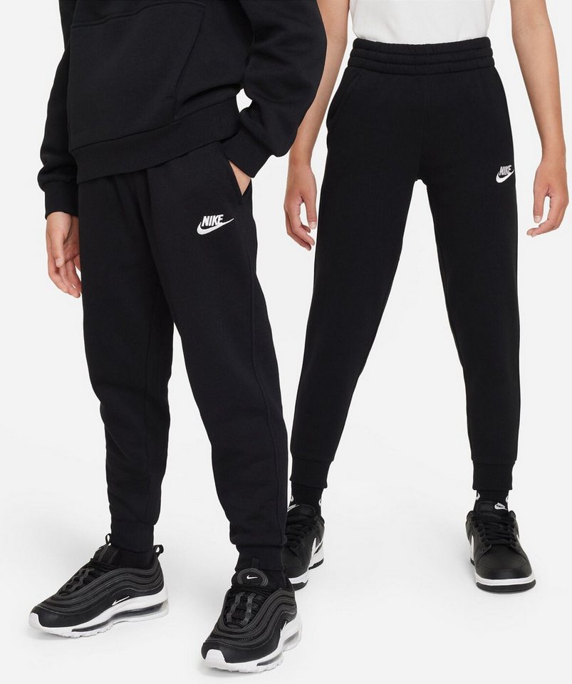 Nike Sporthose K NSW CLUB FLC JGGR LBR BLACK/WHITE Bild 5