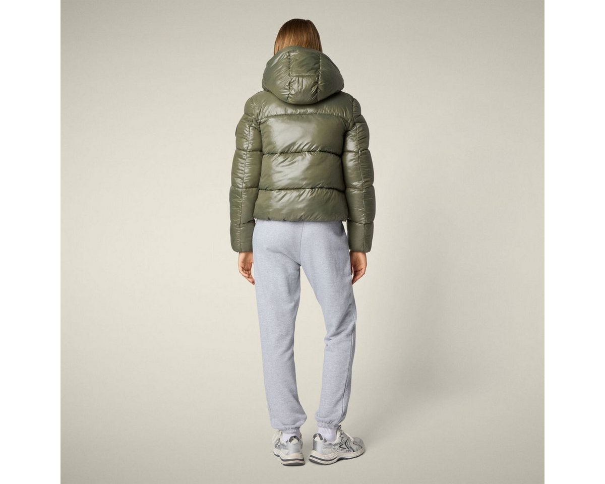 SAVE THE DUCK Outdoorjacke Biddy Stilvolle Damen-Steppjacke mit glänzendem Finish und tierfreier