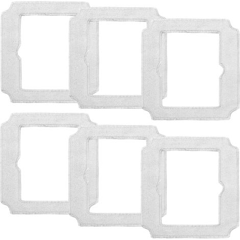 6 Pièces Chiffon De Nettoyage Pour Ecovacs Winbot Mini, W-cc02-0012 Robot Aspirateur Pièce De Rechange, Accessoires De Rechange De Chiffon Lavable En Microfibre
