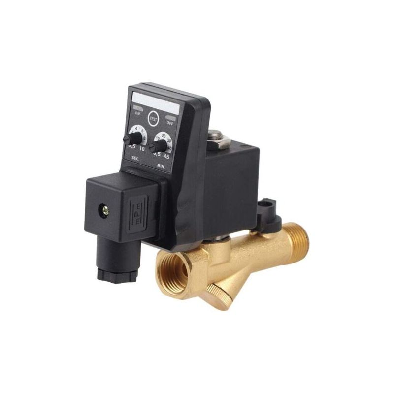 Automatisches Elektronisches Zeitablassventil G1/2 Dn15 Für Kondensat Von Luftkompressoren (ac 230v)