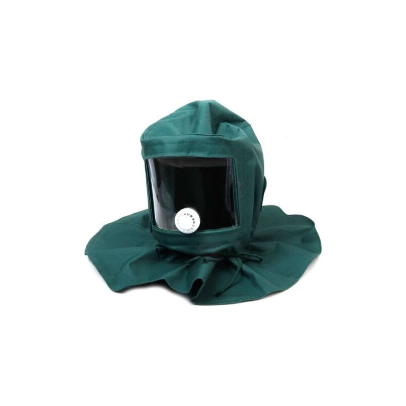 Schutzhelm, Wind- Und Staubdichte Maske Für Sandstrahlarbeiten.